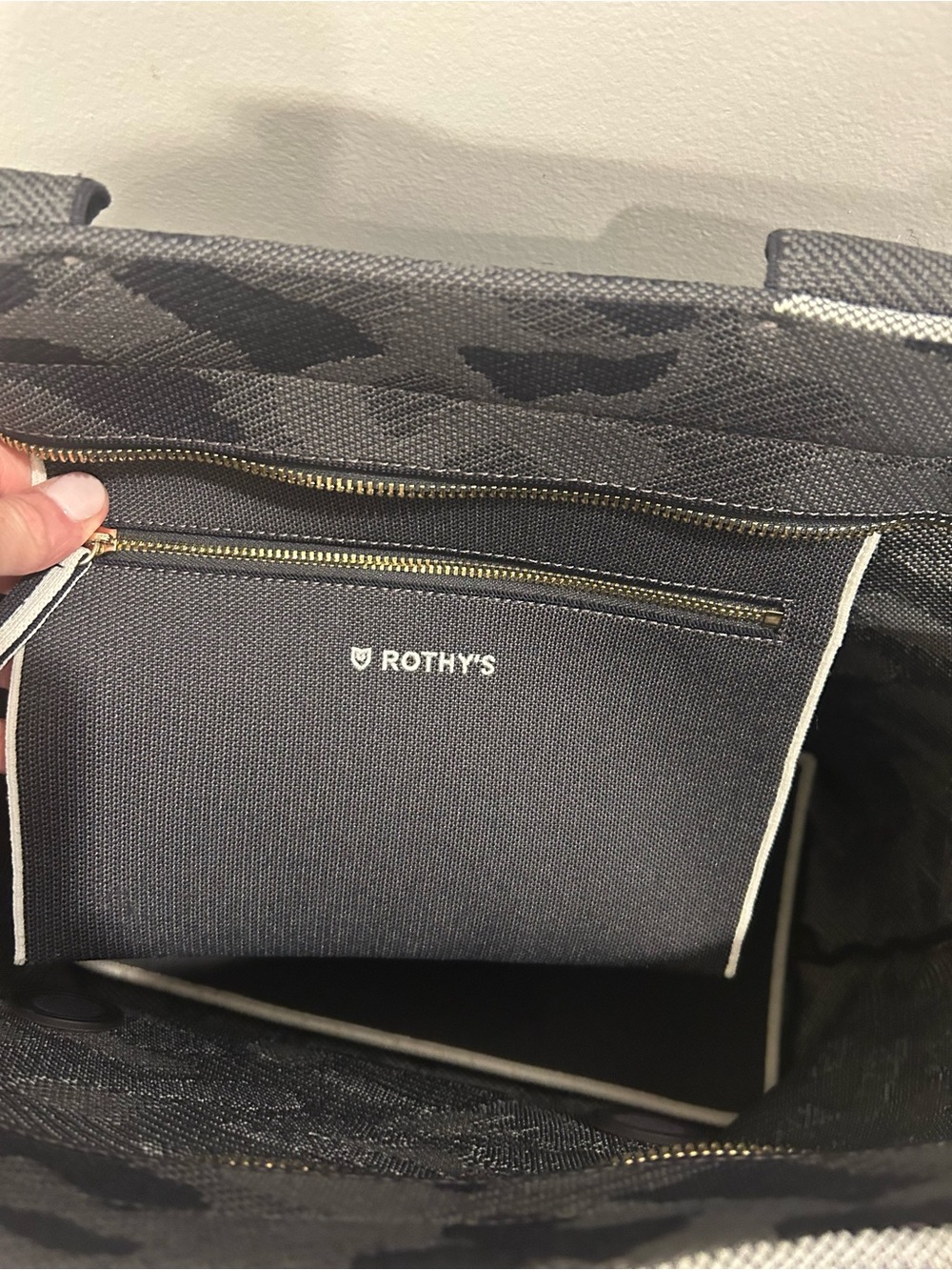 Rothy’s Slate Camo Tote & Pouch - Picture 4 of 7